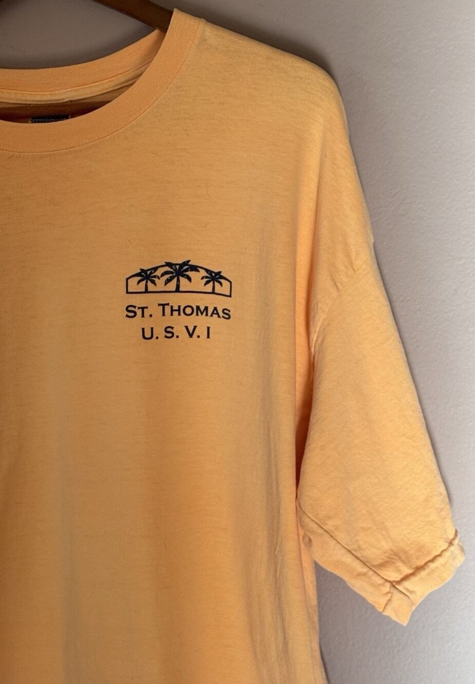 Gildan St.Thomas Virgin Islands Orange T-Shirt XL
